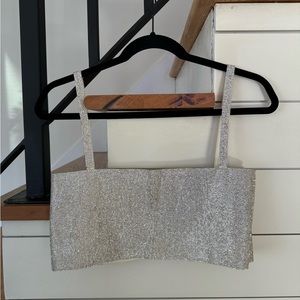 12th Tribe Rhinestone Crop Top